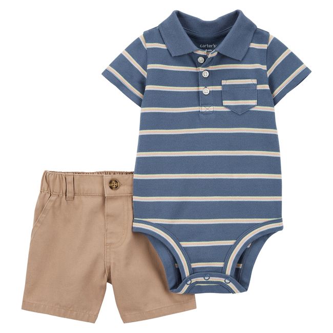 CARTER'S - Conjunto 2 Piezas Short y Body Bebé Niño Carter's