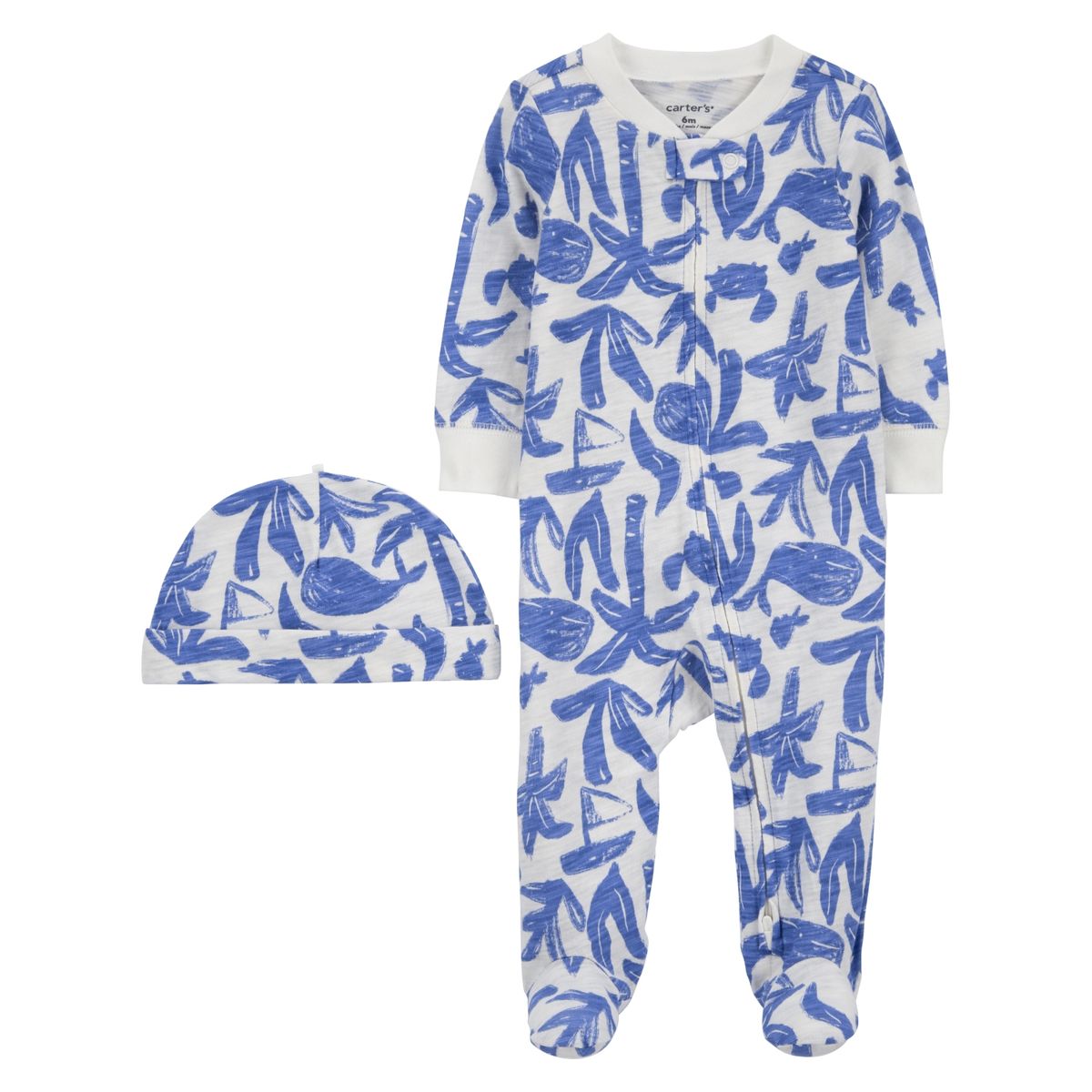 CARTER'S - Conjunto 2 Piezas Pijama y Gorro Bebé Niño Carter's