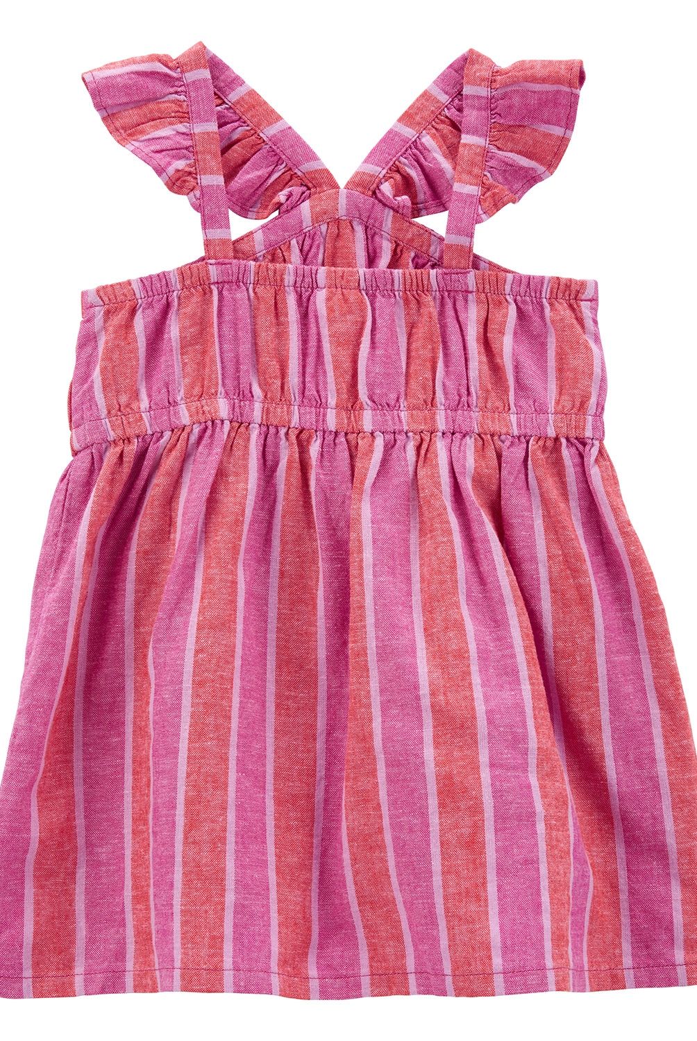 CARTER'S - Vestido Lino con Cubre Pañal Bebé Niña Carter's