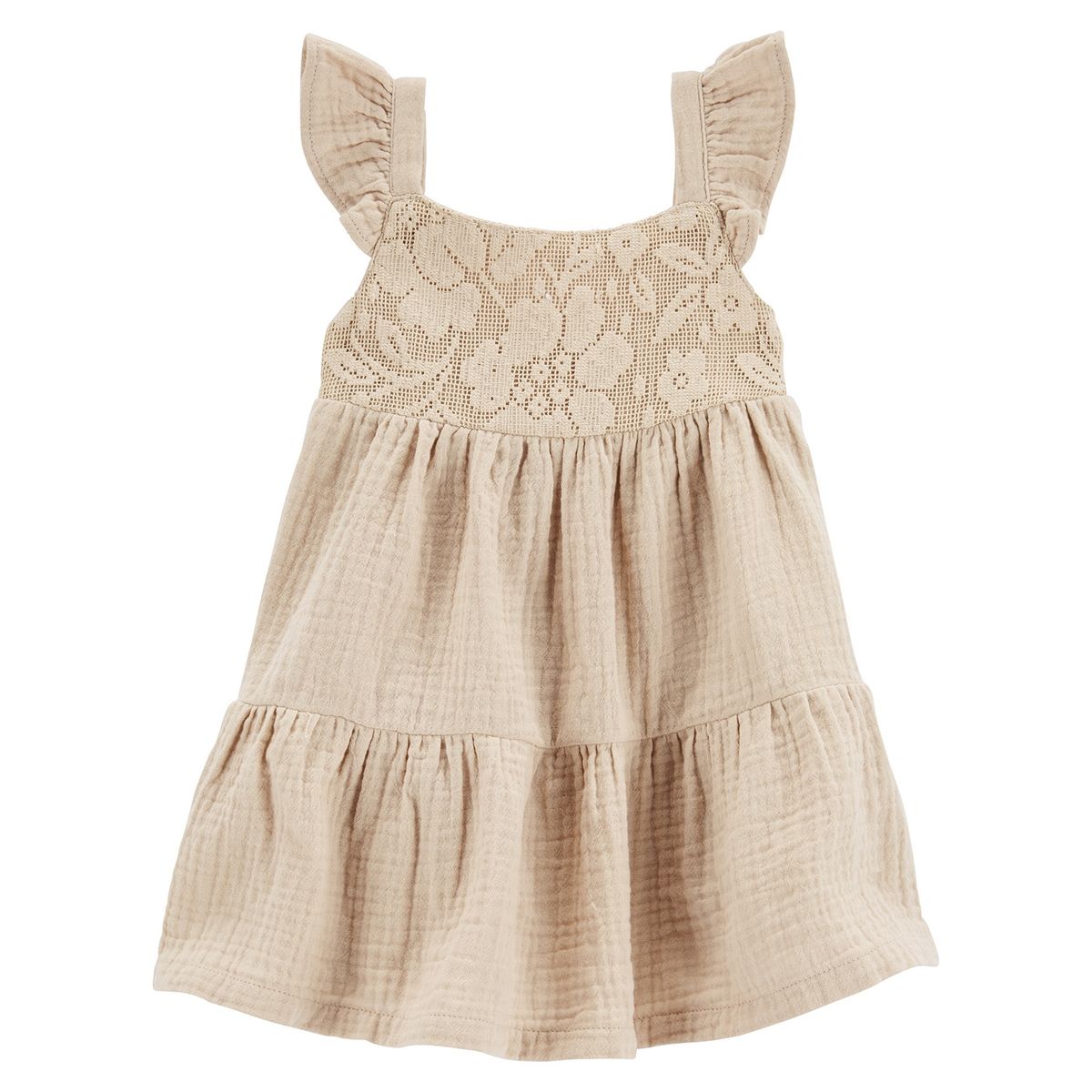 CARTER'S - Vestido Algodón Con Cubre Pañal Bebé Niña Carter's