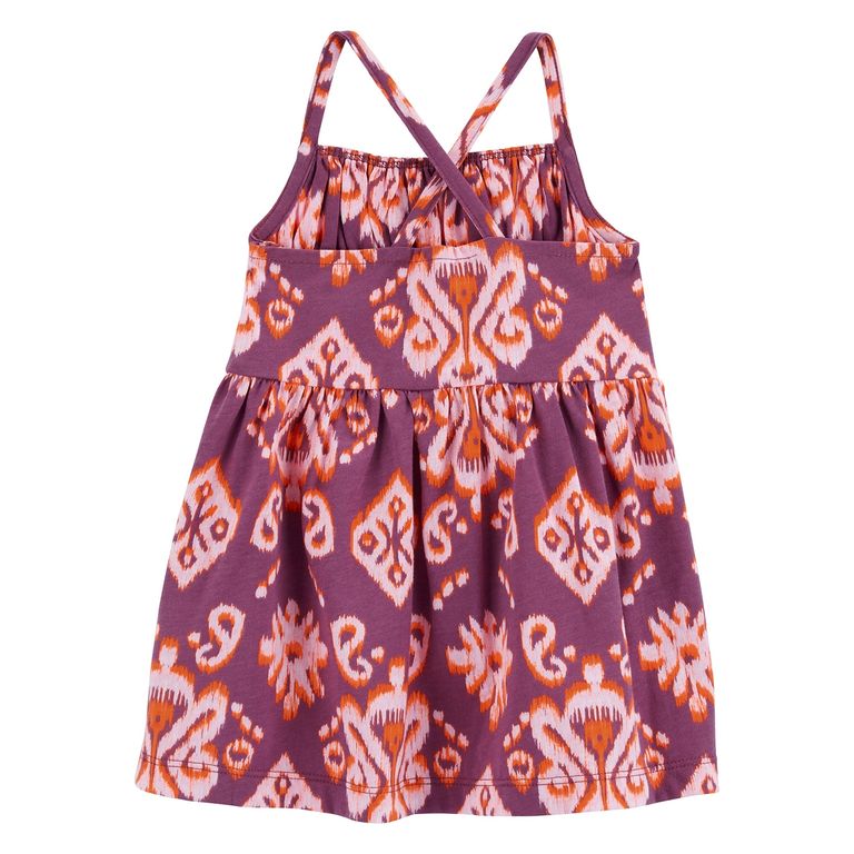 Vestido Algodón con Cubre Pañal Bebé Niña