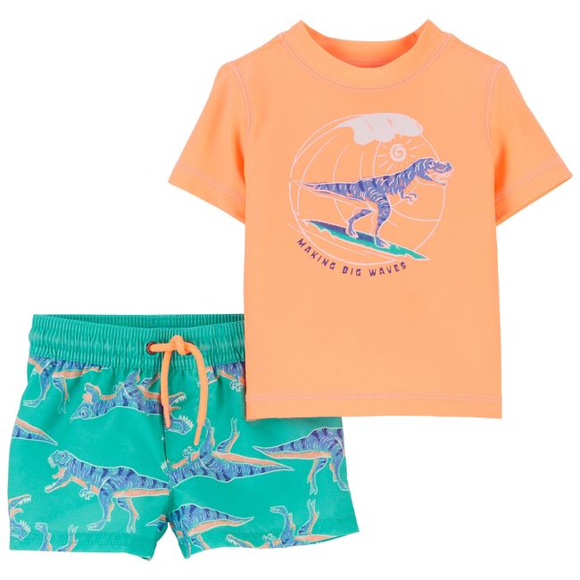 CARTER'S - Traje de Baño Carter's Niño 2 Piezas Protección UV 50+ Dinosaurios