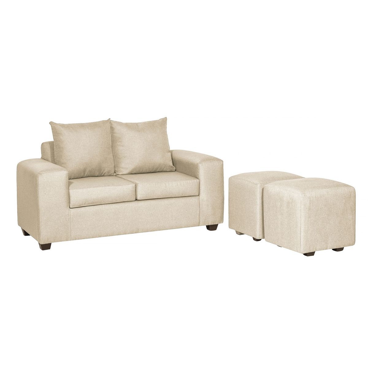 INNOVAMUEBLES - linving Kahlo 2 Cuerpos + 2 pouf  Innovamuebles