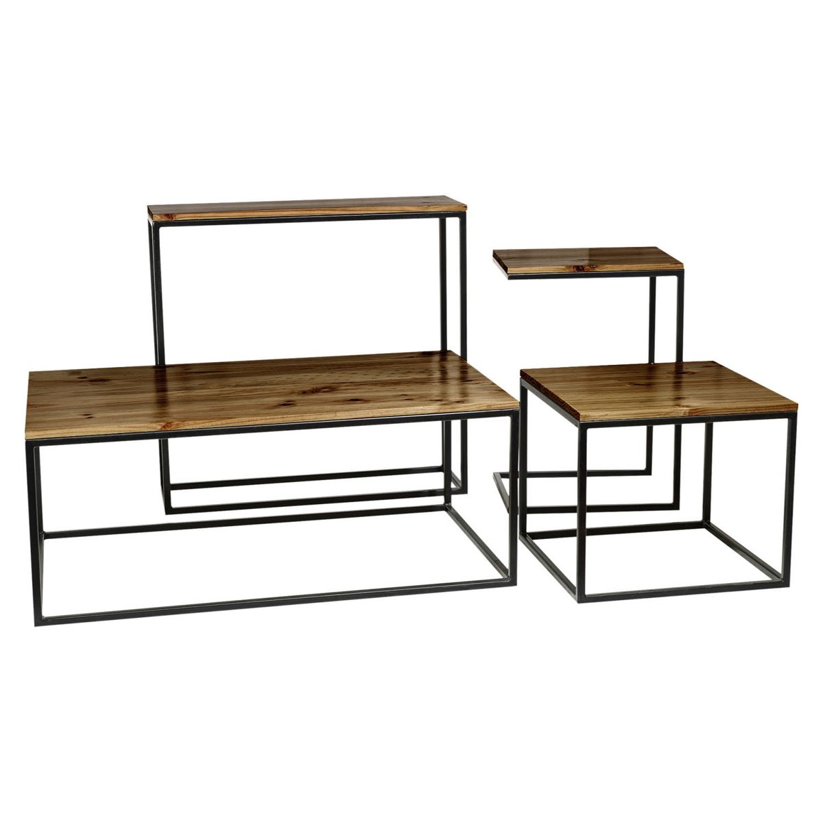 INNOVAMUEBLES - Set De Mesa Centro - Arrimo - Lateral Y Auxiliar Andes Innovamuebles