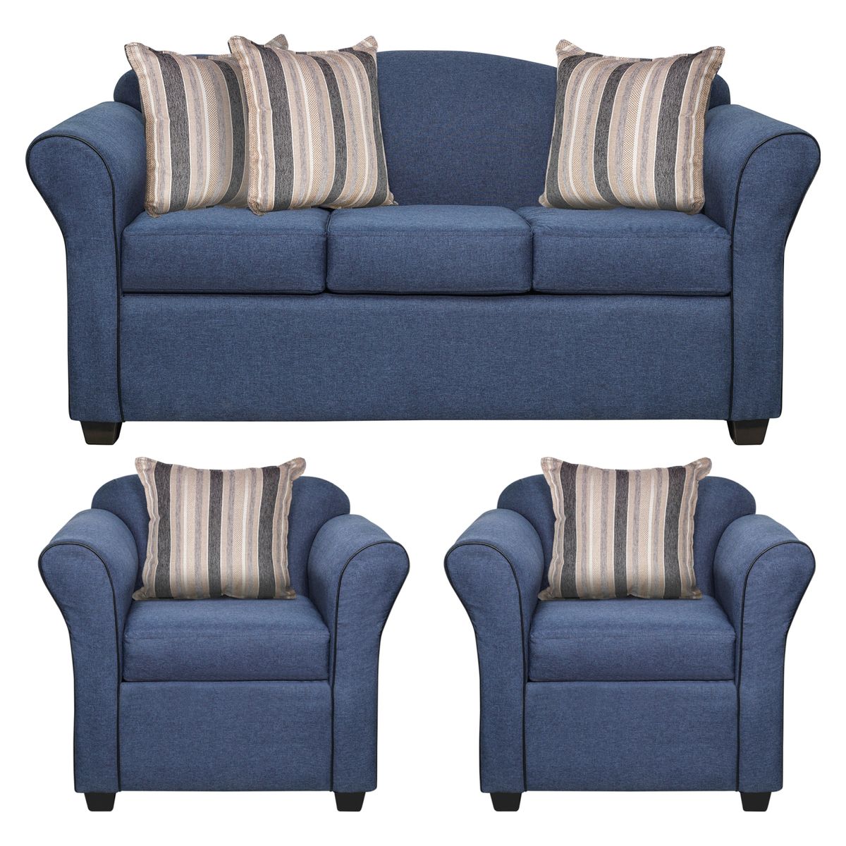 INNOVAMUEBLES - Juego De Living Ducal 3-1-1 Cuerpos Innovamuebles