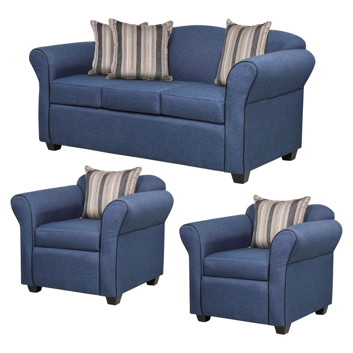 INNOVAMUEBLES - Juego De Living Ducal 3-1-1 Cuerpos Innovamuebles