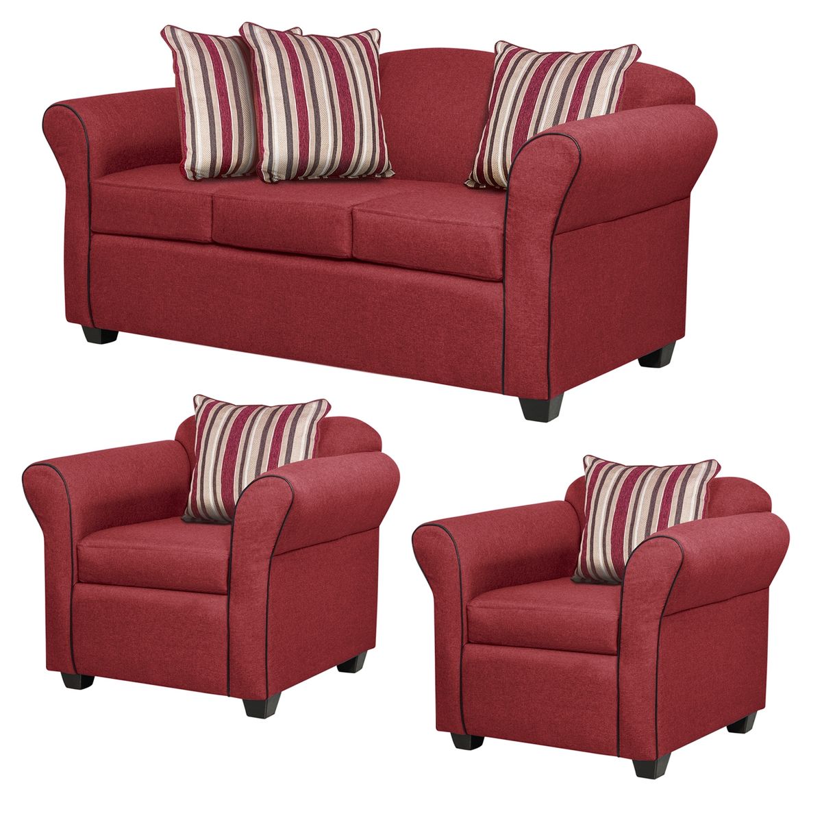 INNOVAMUEBLES - Juego De Living Ducal 3-1-1 Cuerpos Innovamuebles