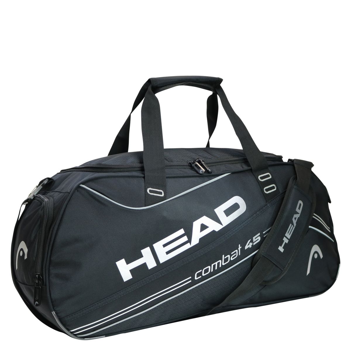 HEAD - Bolso De Viaje Combat 45 Negro Plata Head