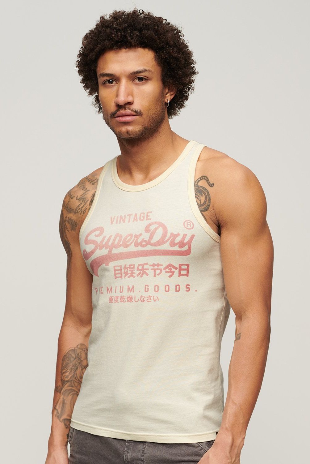 SUPERDRY - Polera Sin Manga Superdry Vintage para Hombre