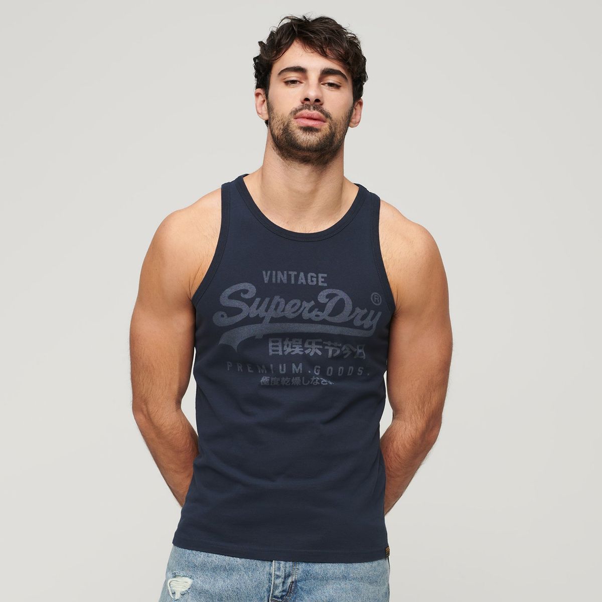 SUPERDRY - Polera Sin Manga Superdry Vintage para Hombre
