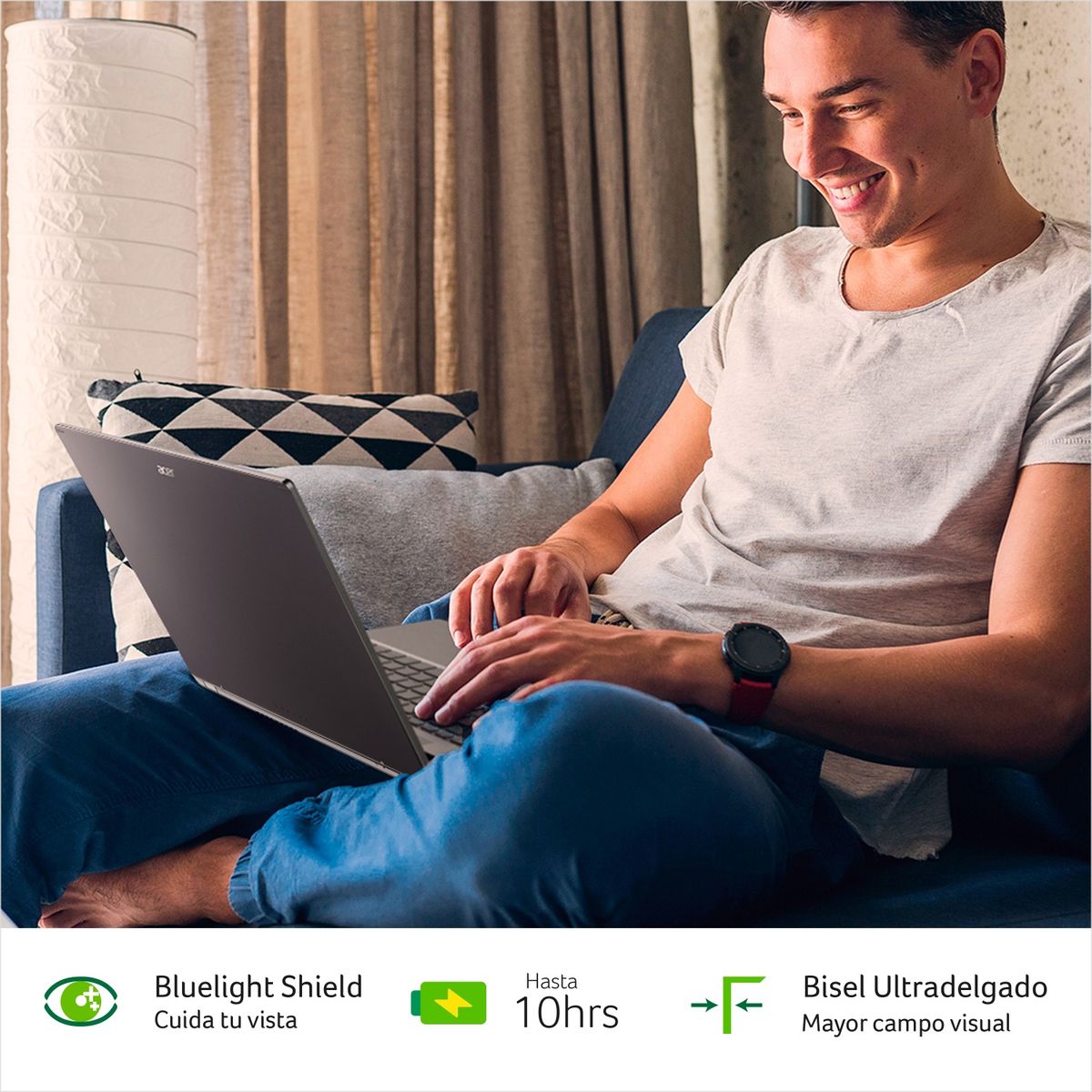 ACER - Notebook Acer Aspire 3 A314-23P-R6XD-1 AMD Ryzen 5 8GB RAM 512GB SSD FHD