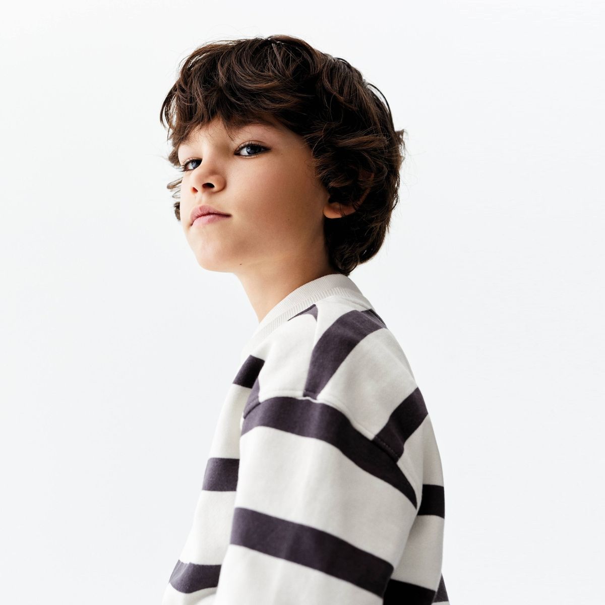 MANGO KIDS - Poleron Estampado Rayas Niño Mango Kids