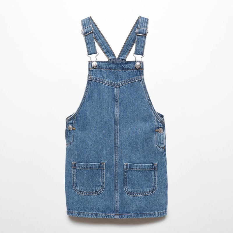 MANGO KIDS - Vestido Corto Vaquero Niña Mango Kids