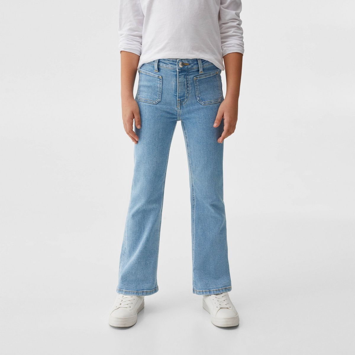 MANGO KIDS - Jeans Flare Bolsillos Niña Mango Kids