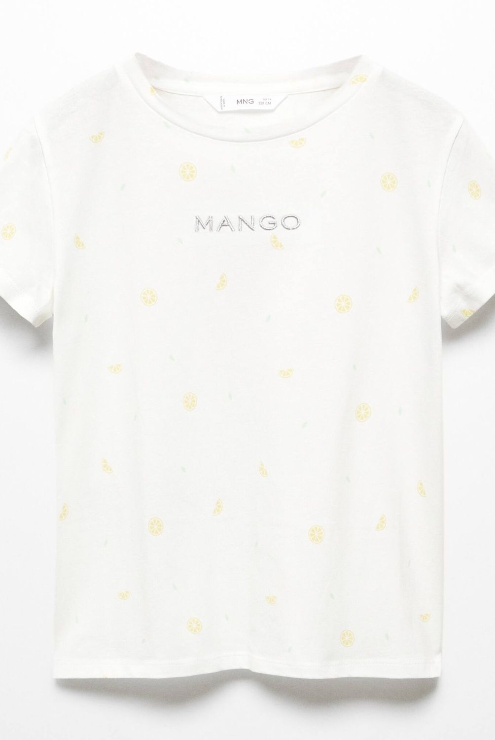 MANGO KIDS - Polera Mango Kids Logo Manga Corta para Niña