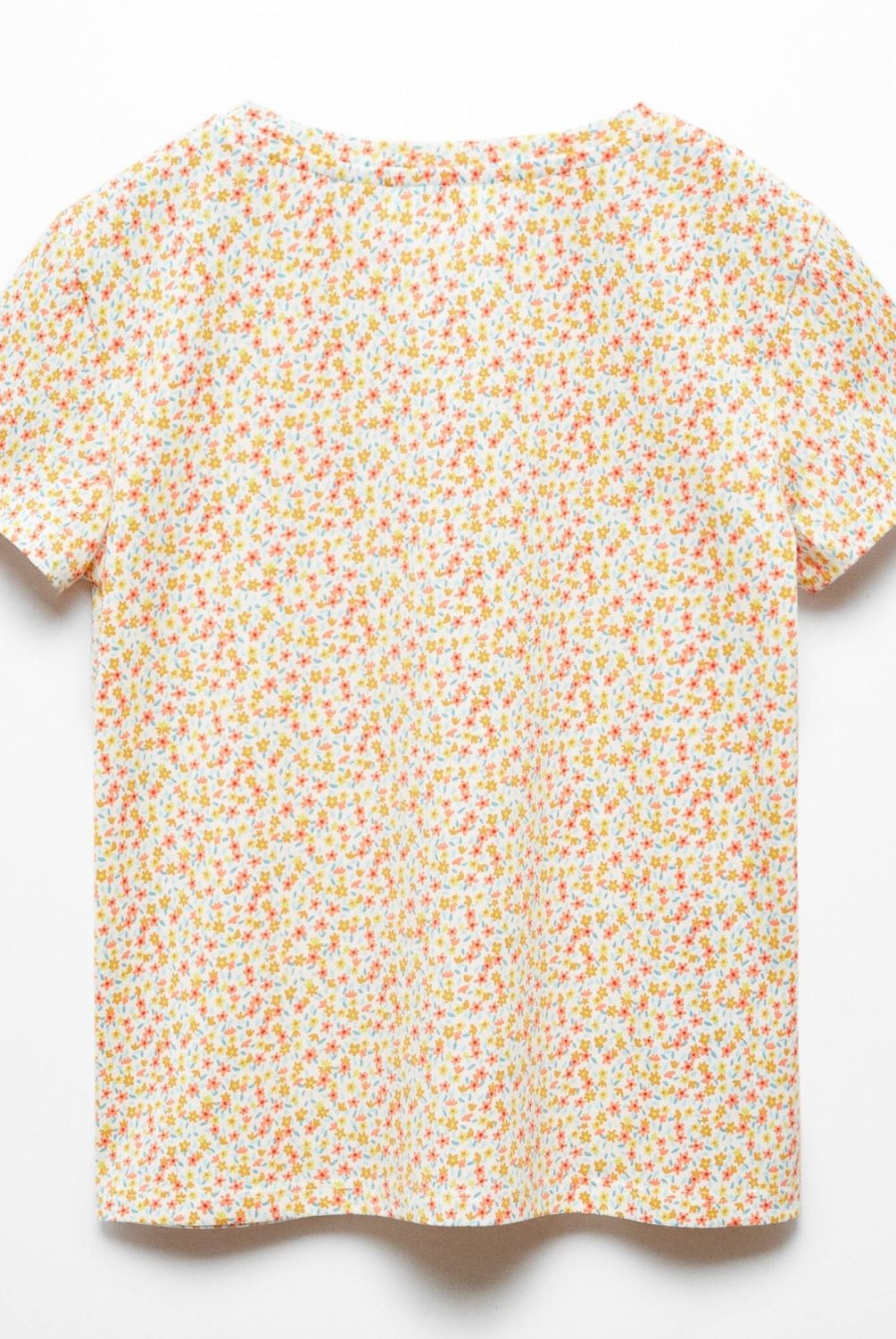 MANGO KIDS - Polera Mango Kids Logo Manga Corta para Niña
