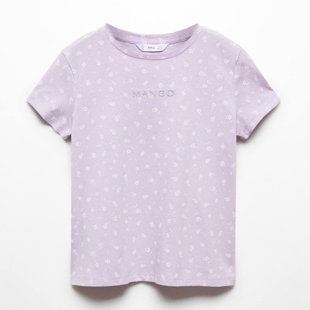 MANGO KIDS - Polera Mango Kids Logo Manga Corta para Niña