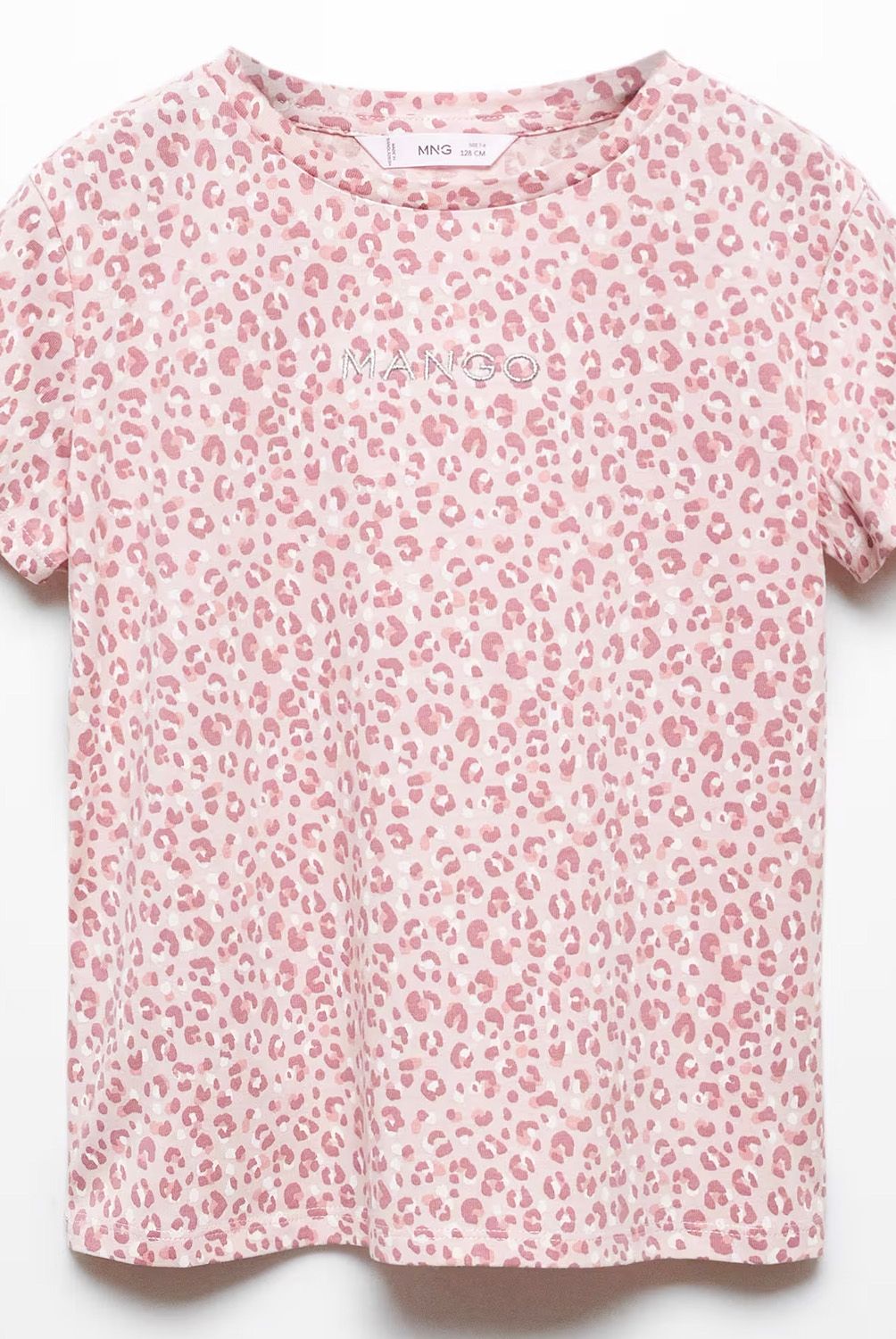 MANGO KIDS - Polera Mango Kids Logo Manga Corta para Niña