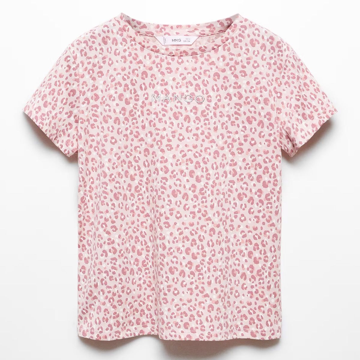 MANGO KIDS - Polera Mango Kids Logo Manga Corta para Niña