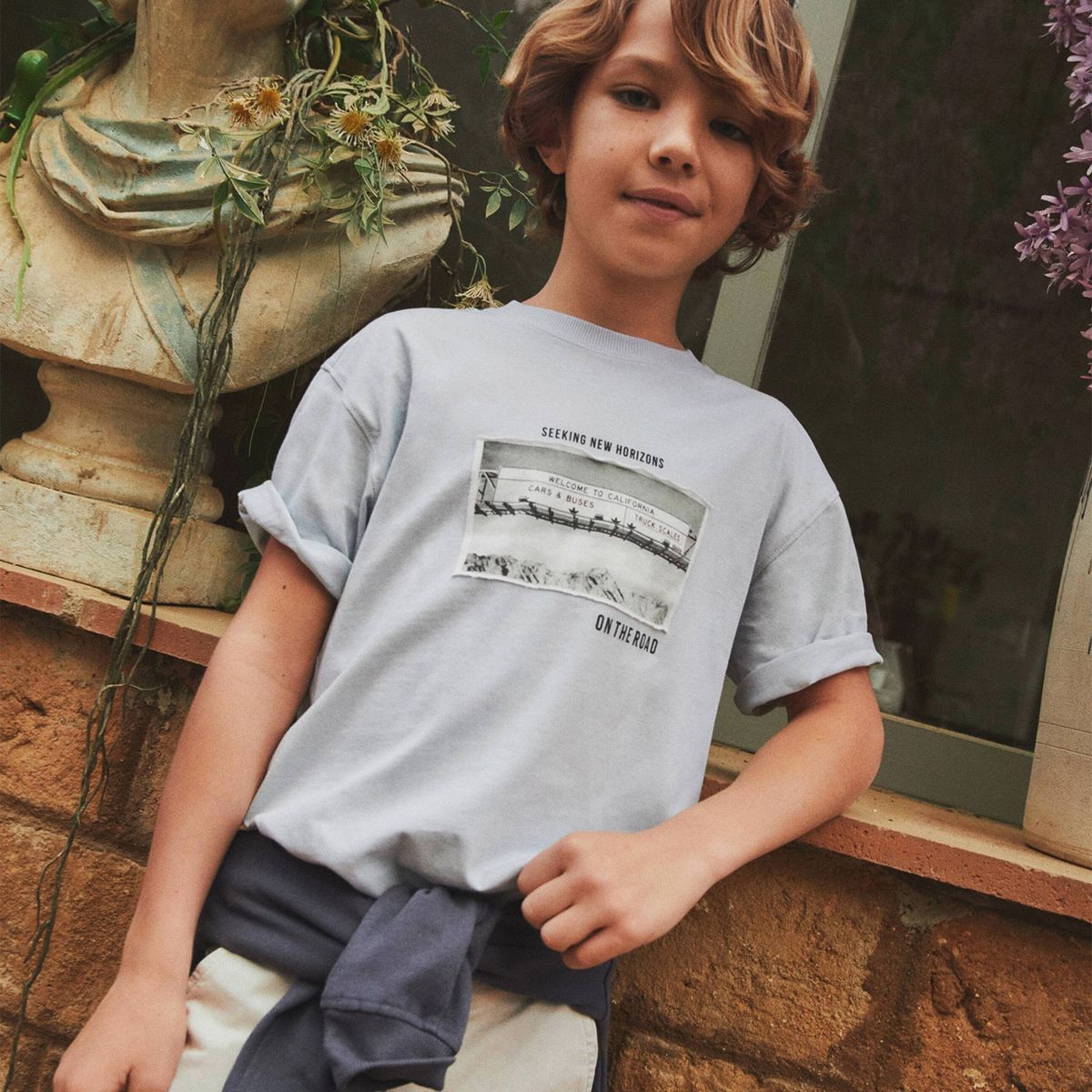 MANGO KIDS - Polera Estampada De Algodón Niño Mango Kids