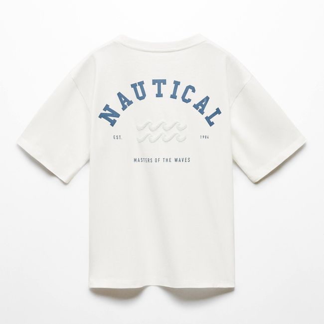 MANGO KIDS - Polera Manga Corta Estampada De Algodón Niño Mango Kids