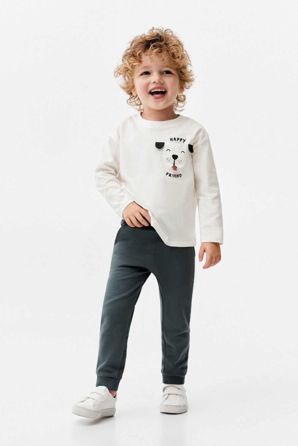 MANGO KIDS - Polera Manga Larga Estampada Bebé Niño Mango Kids