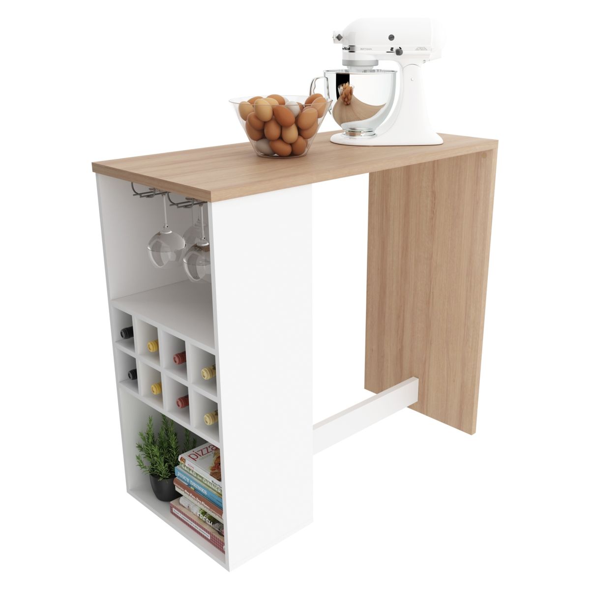 TECNOMOBILI - Mueble De Cocina Isla Almendra/Blanco Espesor 15Mm Tecnomobil