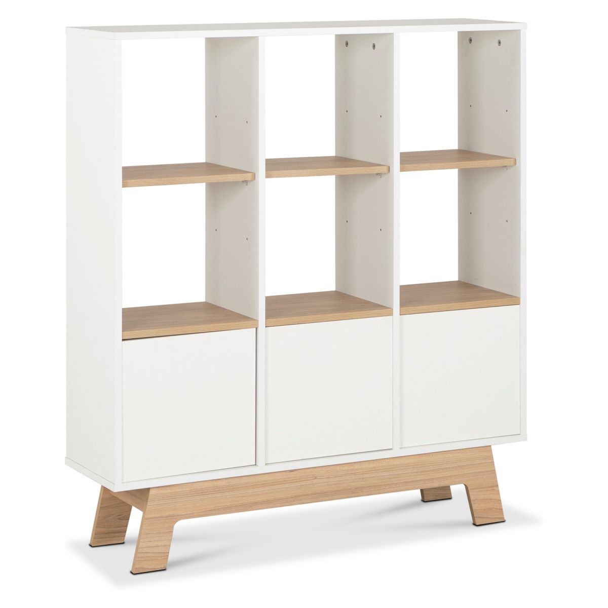 CIC - Librero Cordoba 3 Repisas 3 Puertas Cic