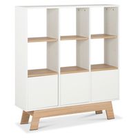 Librero Cordoba 3 Repisas 3 Puertas