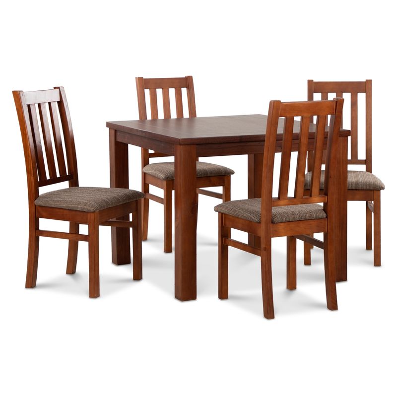 CIC - Juego De Comedor Ñuble 120X120 Cm 4 Puestos Cic