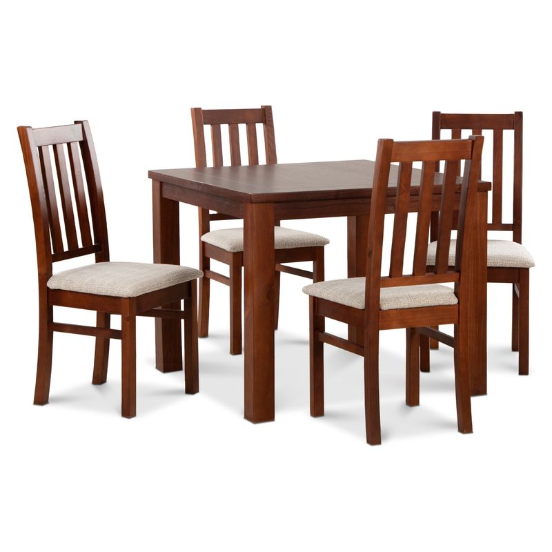 CIC - Juego De Comedor Ñuble 120X120 Cm 4 Puestos Cic