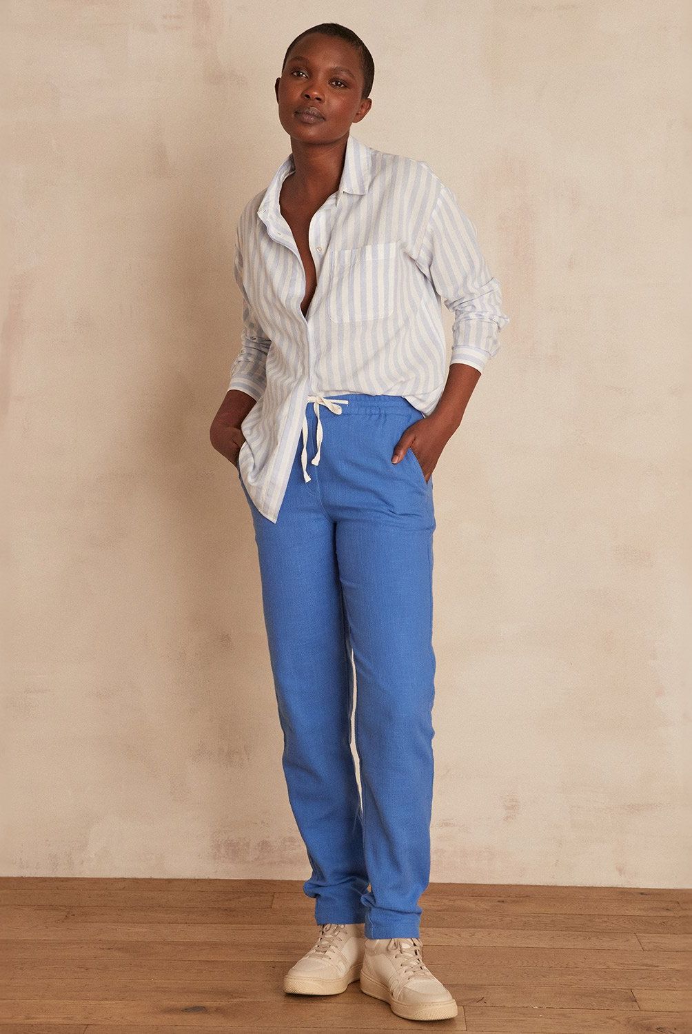 MAISON 123 - Pantalón Recto Algodón Mujer Maison 123