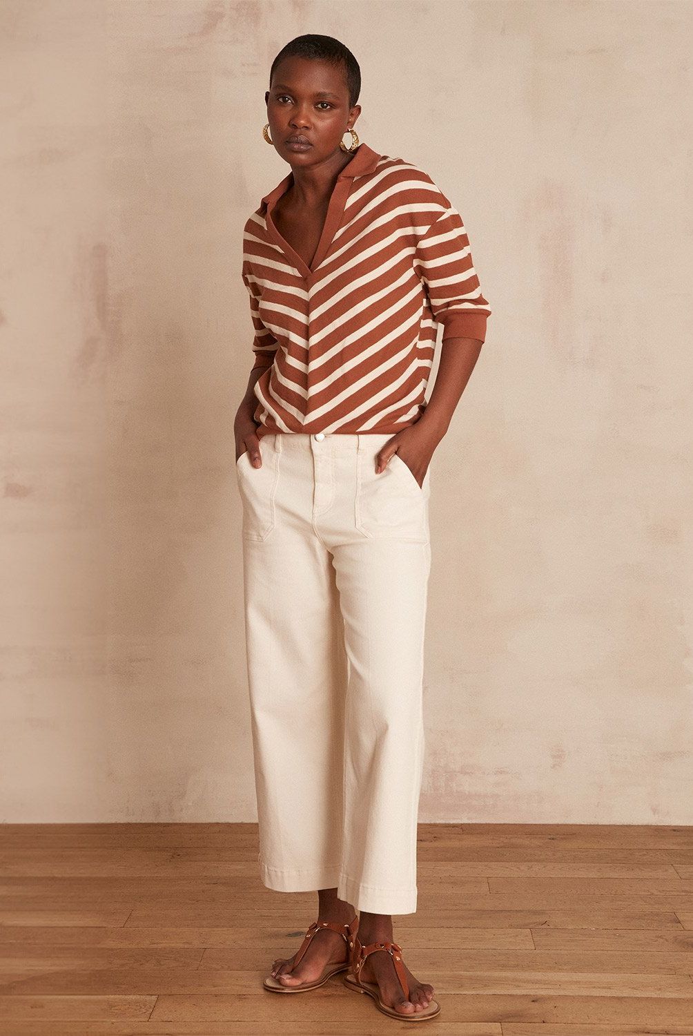 MAISON 123 - Pantalón Ancho Mujer Maison 123