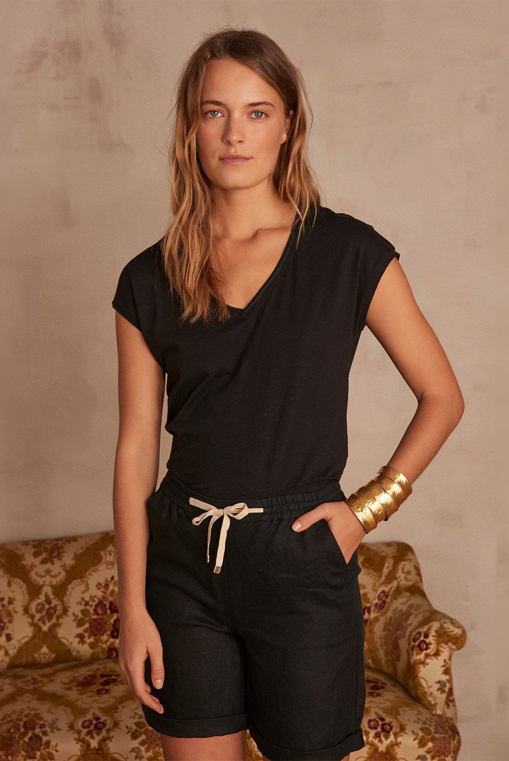 MAISON 123 - Polera Manga Corta Mujer Maison 123