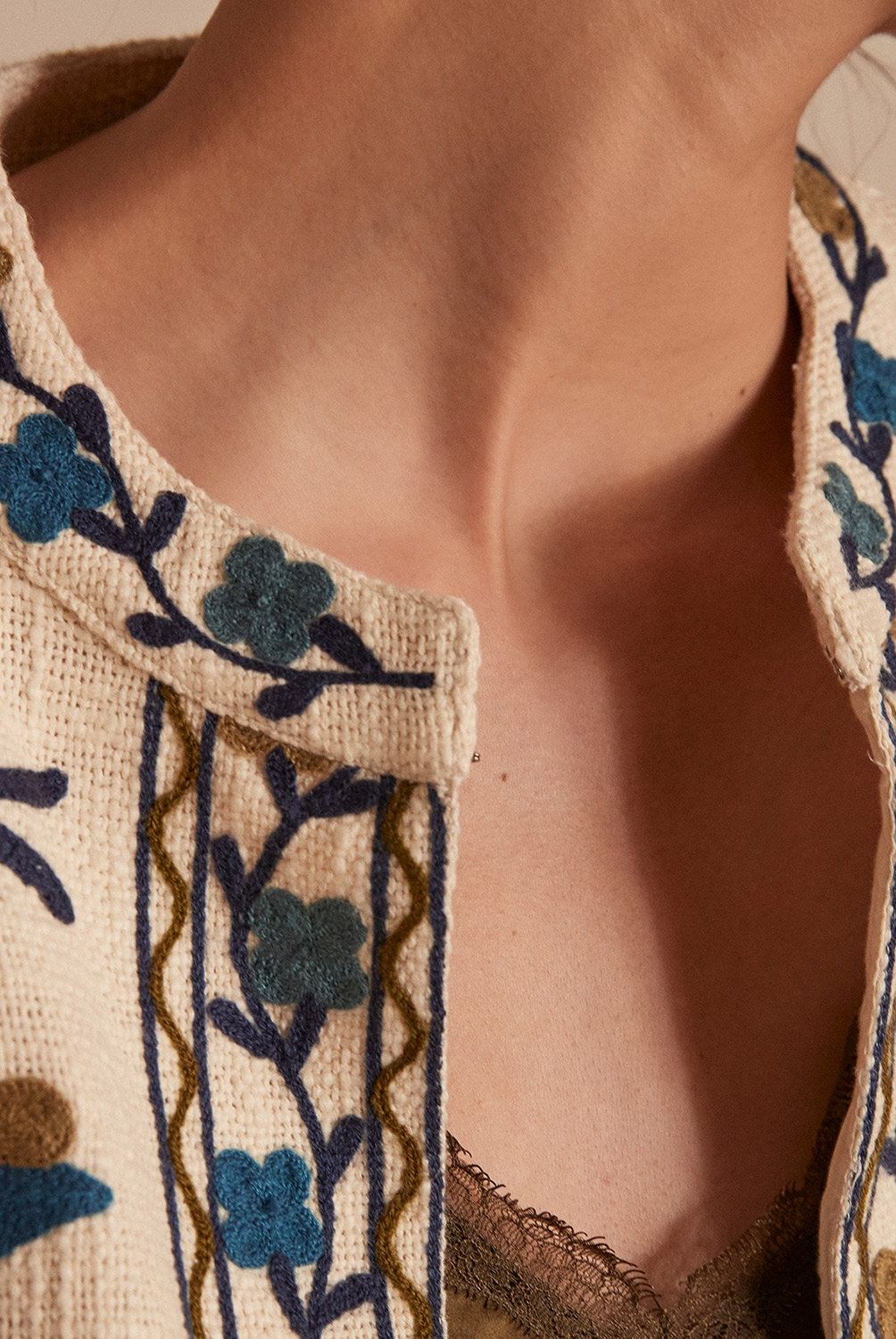MAISON 123 - Chaqueta Bordada Mujer Maison 123
