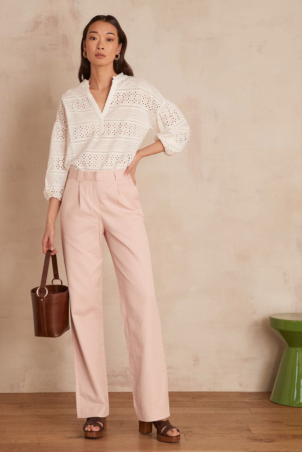 MAISON 123 - Pantalón Sastrero Mujer Maison 123