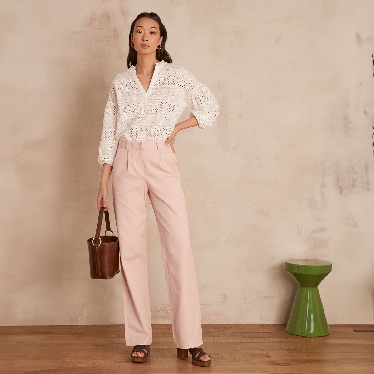 MAISON 123 - Pantalón Sastrero Mujer Maison 123