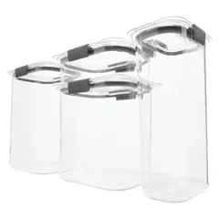 RUBBERMAID - Set Contenedores Herméticos 4 Unidades Pantry Brilliance