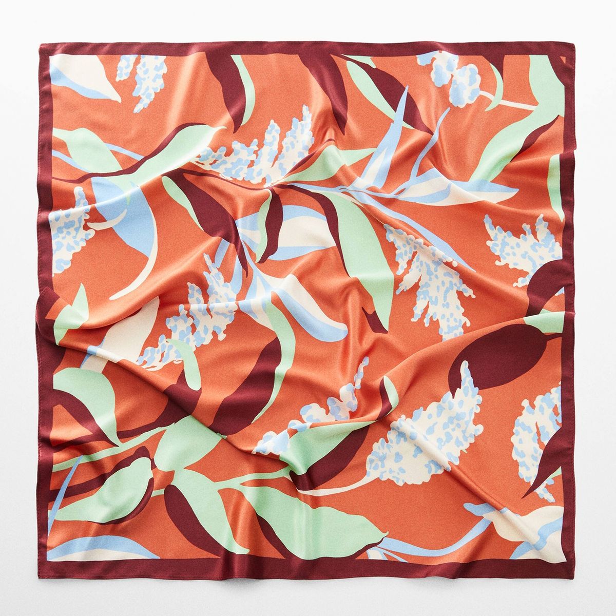 MANGO - Pañuelo Estampado Floral Mujer Mango