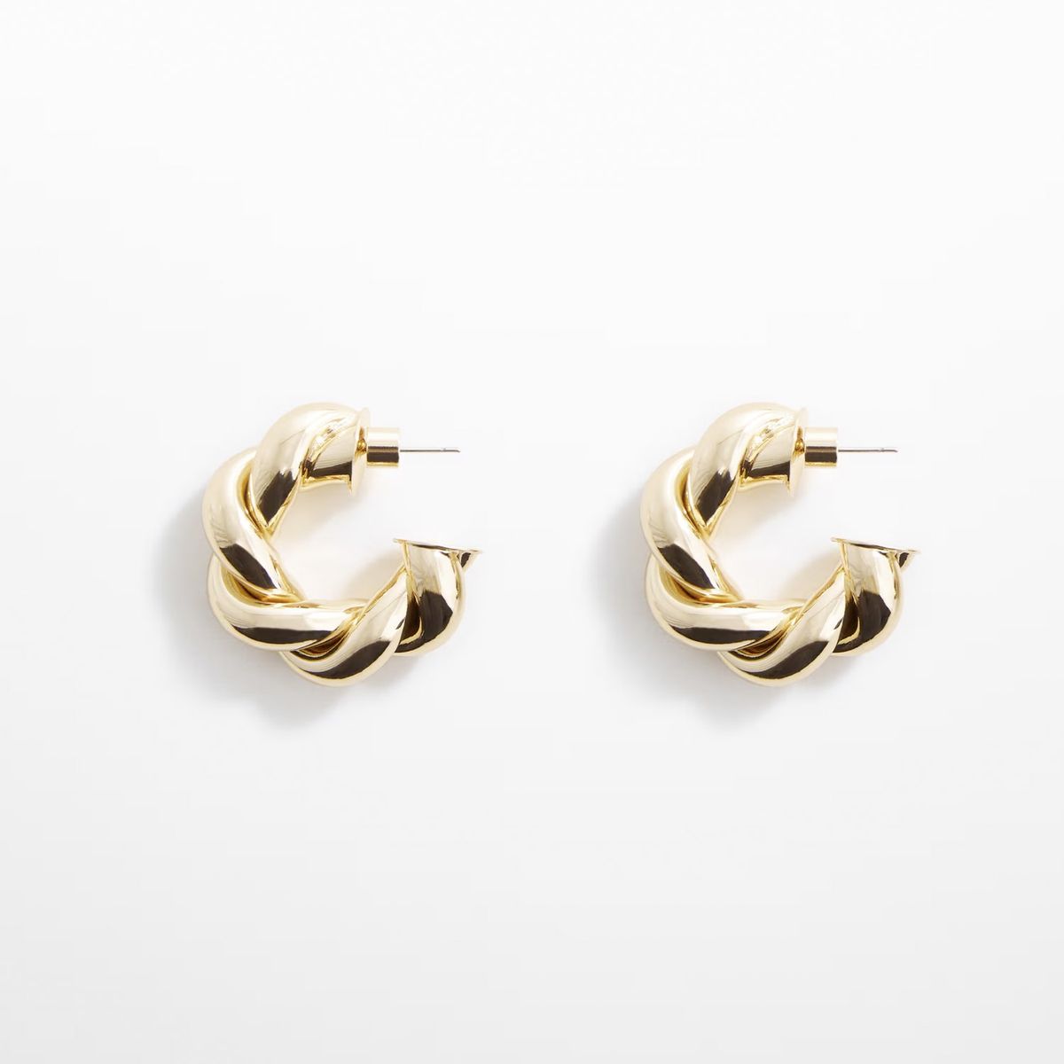 MANGO - Aros Entrelazados Mujer Mango