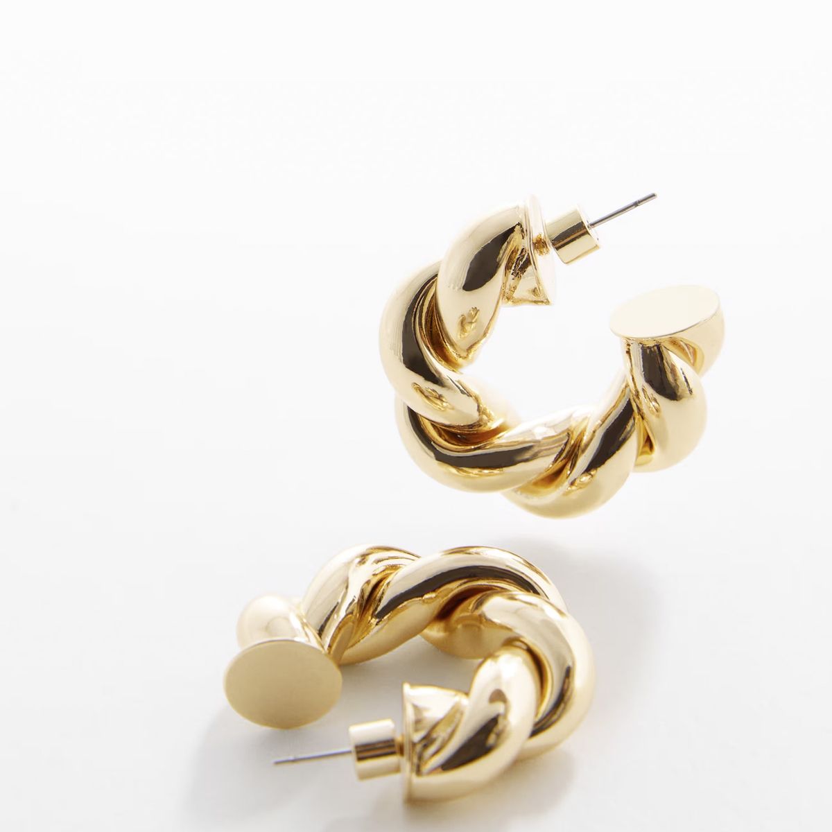 MANGO - Aros Entrelazados Mujer Mango