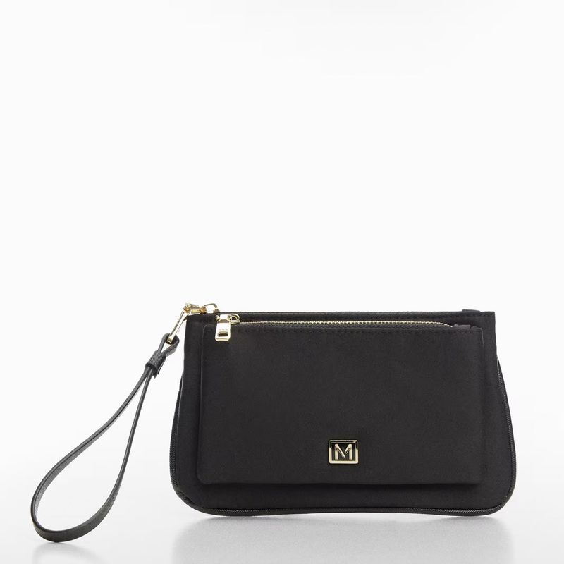 MANGO - Monedero Doble Compartimento Mujer Mango