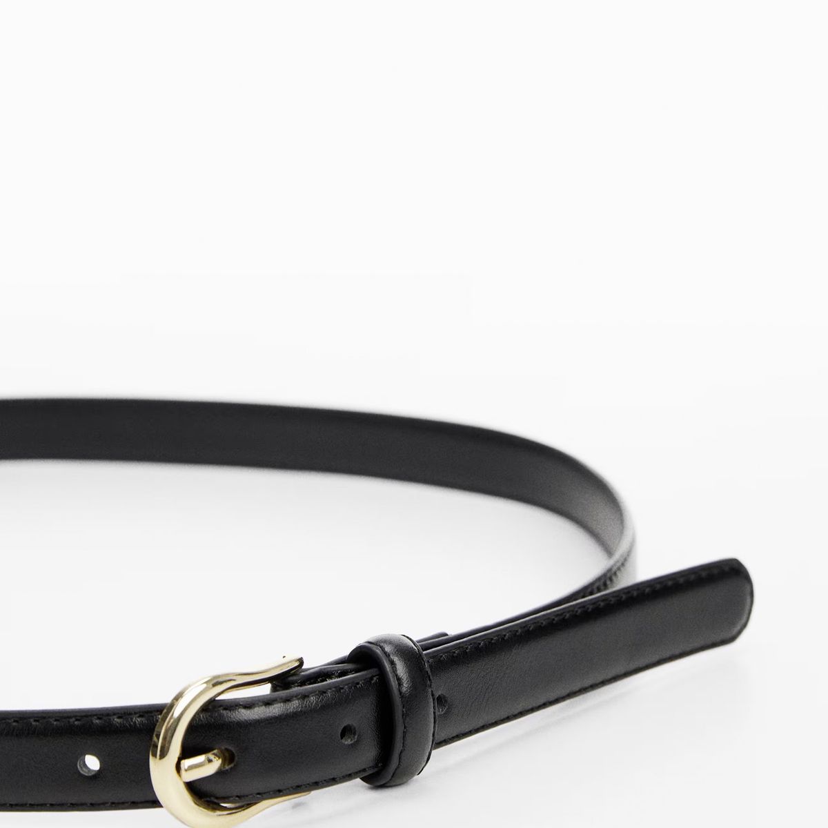 MANGO - Cinturón Fino Hebilla Mujer Mango