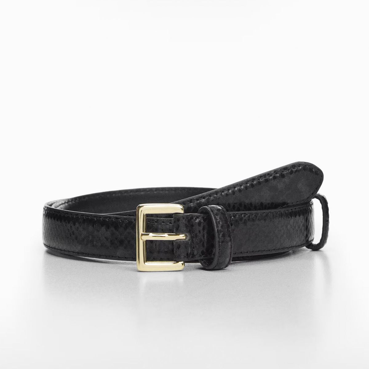 MANGO - Cinturón Efecto Serpiente Mujer Mango