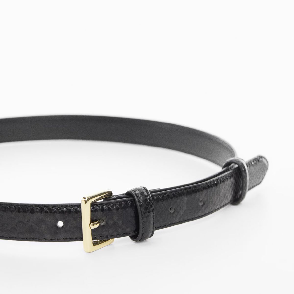 MANGO - Cinturón Efecto Serpiente Mujer Mango