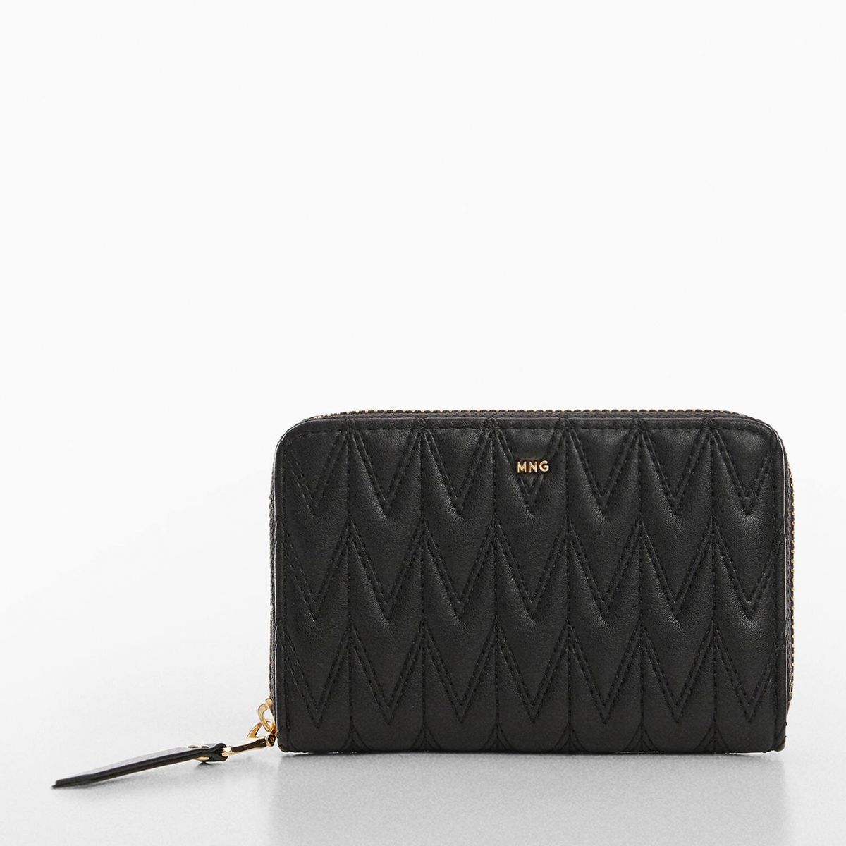 MANGO - Billetera Acolchada Logo Mujer Mango