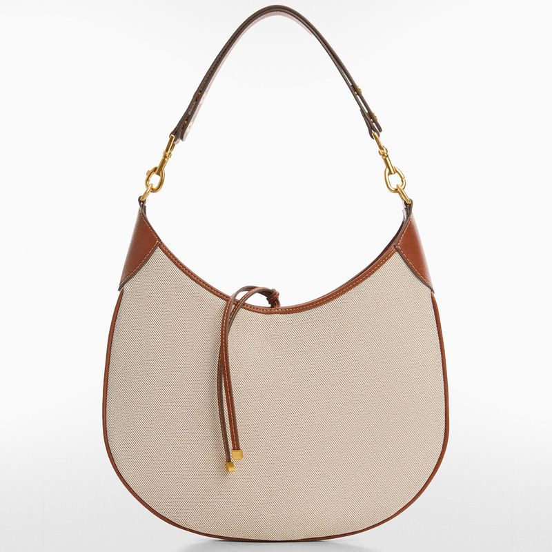 MANGO - Bolso Hombro Asa Corta Mujer Mango