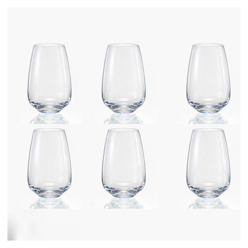 BOHEMIA - Set 6 Vasos Cristal 450 ml Giselle Bohemia