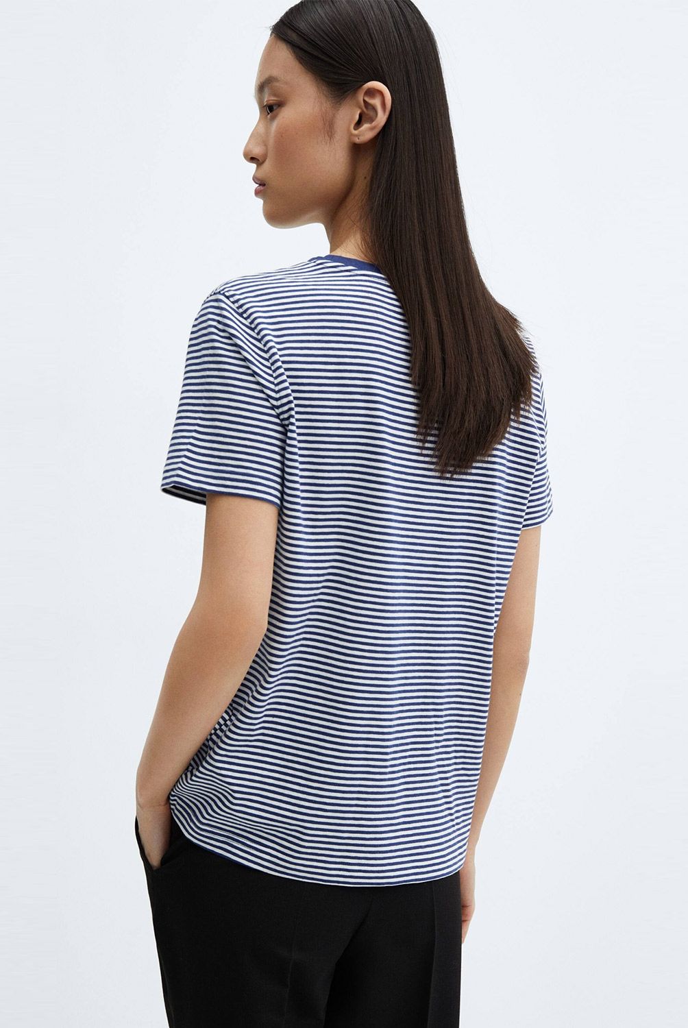 MANGO - Polera Manga Corta Mujer Mango