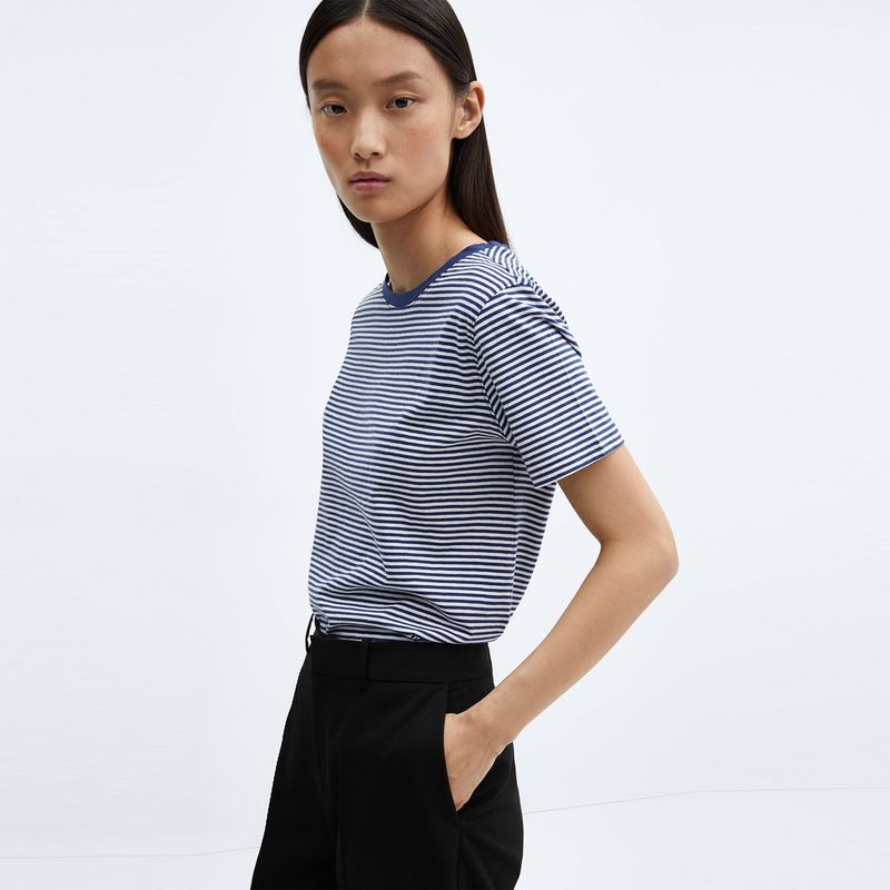 MANGO - Polera Manga Corta Mujer Mango